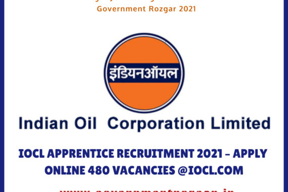 IOCL Apprentice Recruitment 2021 - Apply Online 480 Vacancies @iocl.com