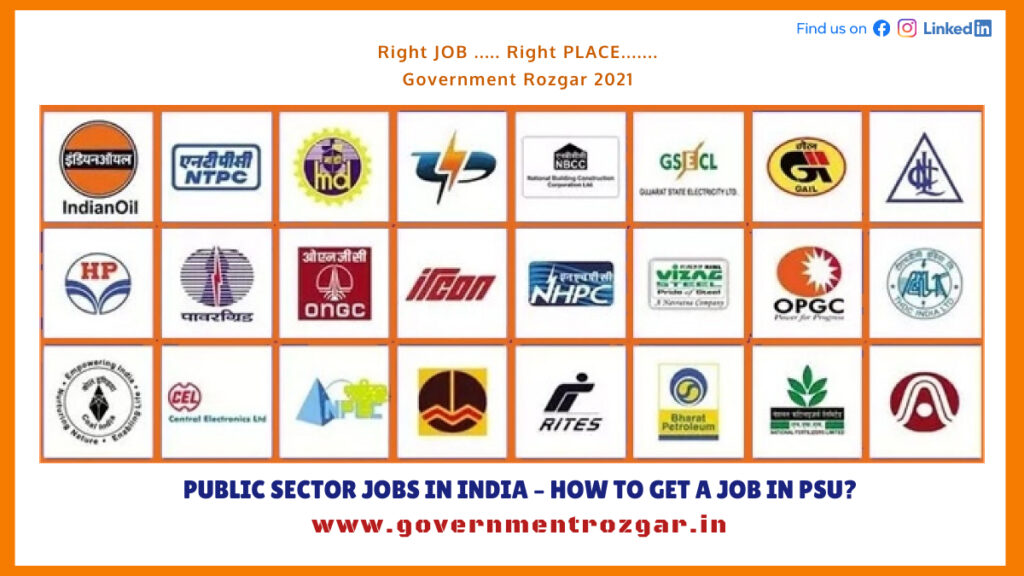 PUBLIC SECTOR JOBS IN INDIA – HOW TO GET A JOB IN PSU?