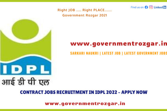 Contract Jobs Recruitment in IDPL 2022