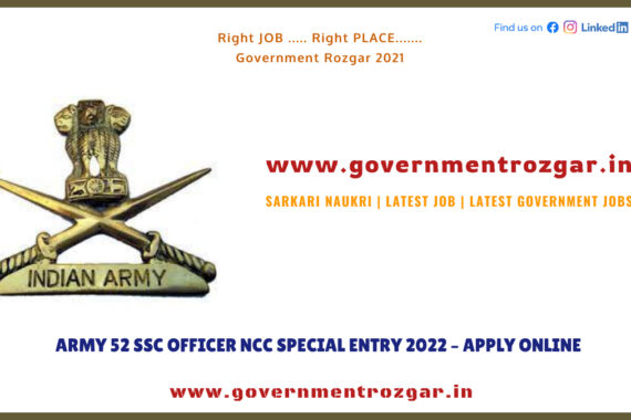 Army 52 SSC Officer NCC Special Entry 2022