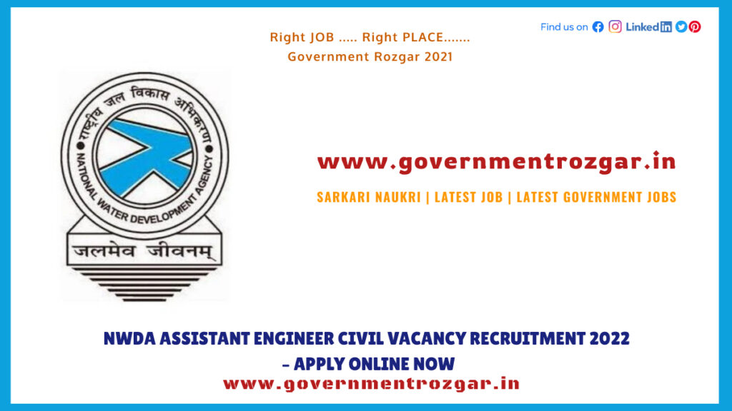 NWDA Assistant Engineer Civil Vacancy Recruitment 2022