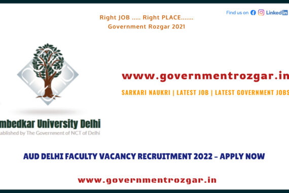 AUD Delhi Faculty Vacancy Recruitment 2022