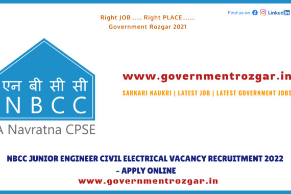 NBCC Junior Engineer Civil Electrical Vacancy Recruitment 2022