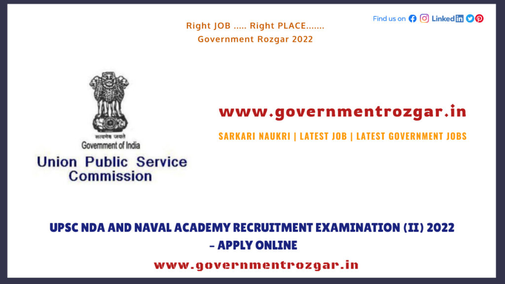 UPSC NDA and Naval Academy Recruitment Examination (II) 2022 