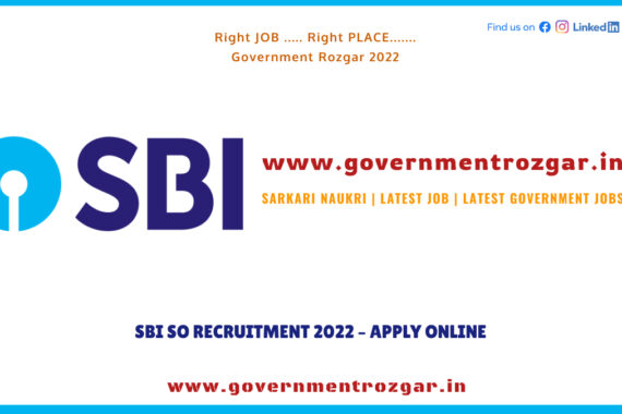 SBI SO Recruitment 2022