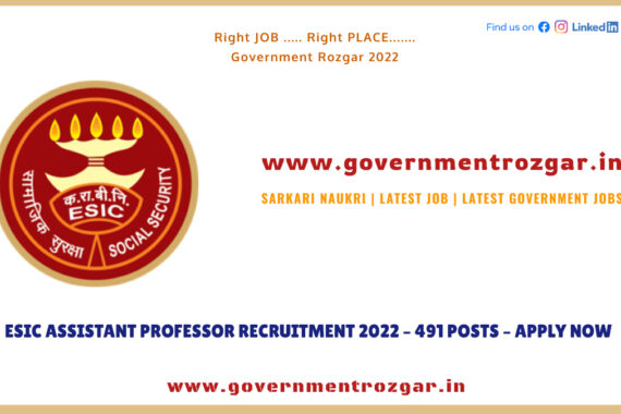 ESIC Teaching Faculty Recruitment 2022