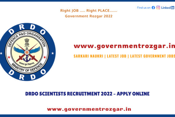DRDO SCIENTISTS RECRUITMENT 2022