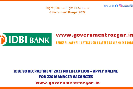 IDBI SO Recruitment 2022
