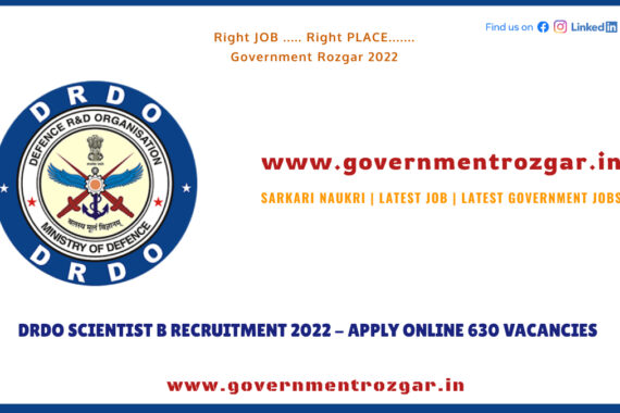 DRDO Scientist B Vacancy 2022