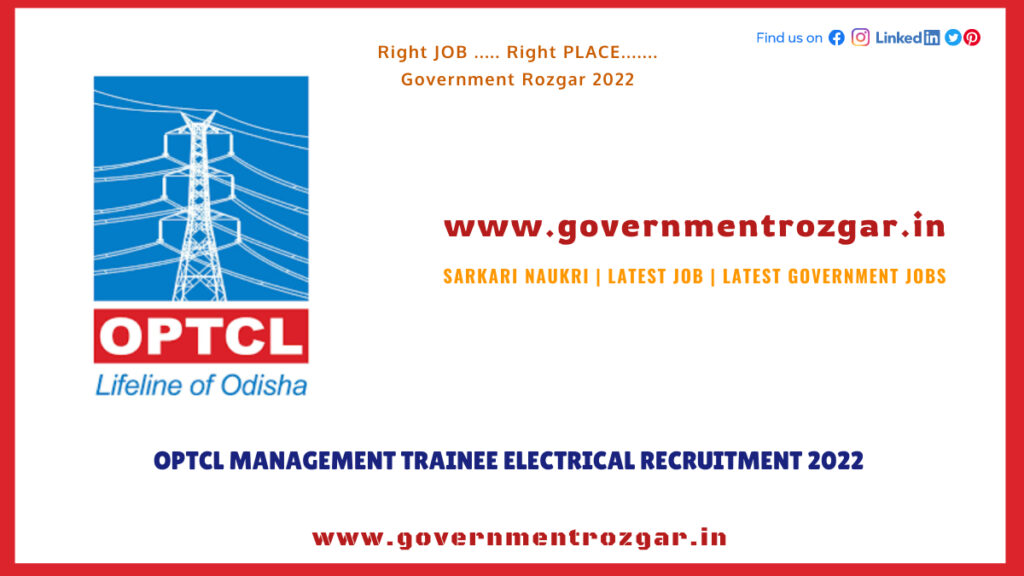 OPTCL Management Trainees Electrical Recruitment 2022 - Apply Online