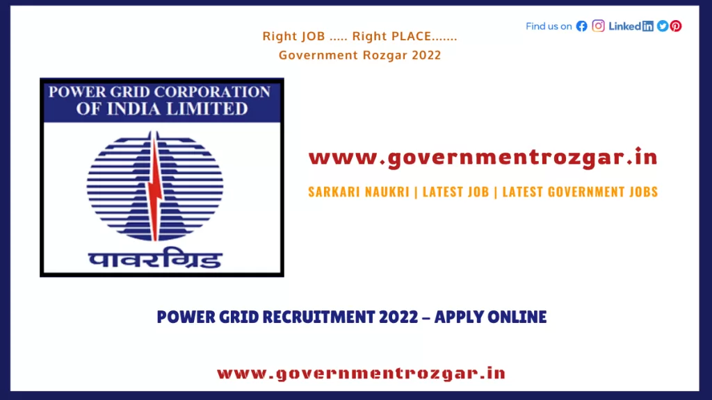 Power Grid Recruitment 2022 - Apply Online