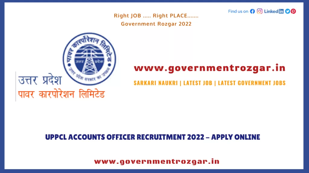 UPPCL Accounts Officer Recruitment 2022 - Apply Online
