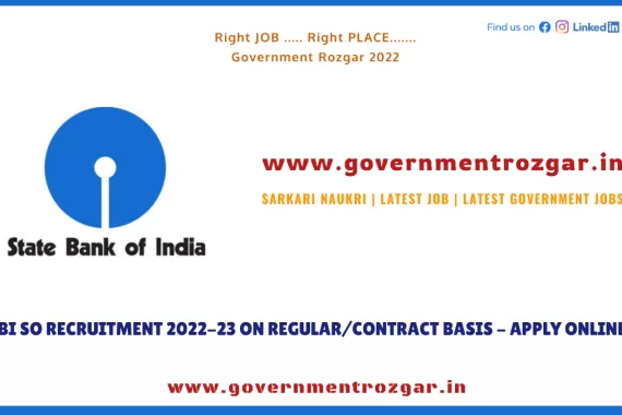 SBI SO Recruitment 2023