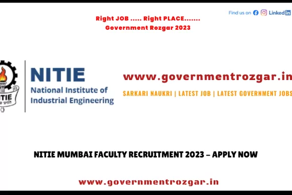 NITIE Mumbai Faculty Recruitment