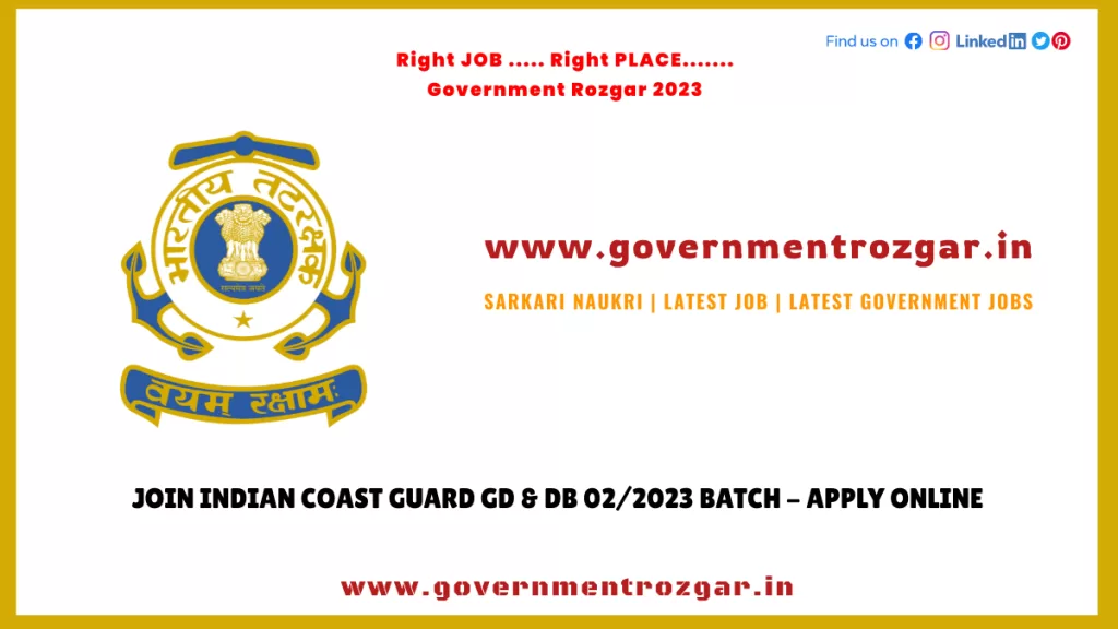 Indian Coast Guard Navik 2023