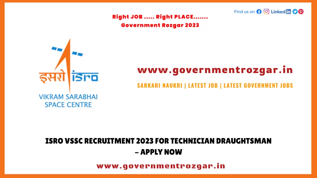 ISRO VSSC Recruitment 2023 for Technician Draughtsman - Apply Now