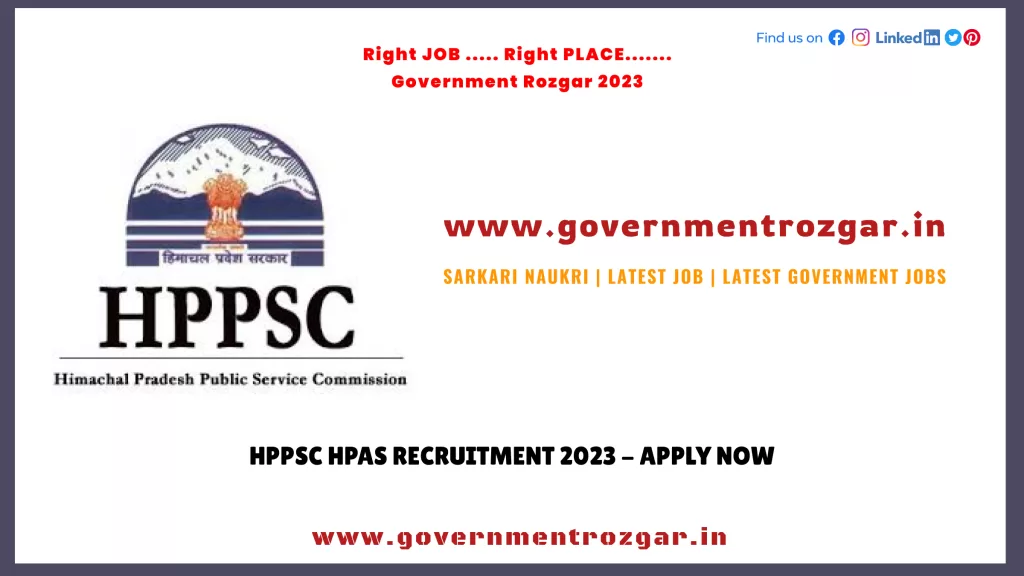 HPPSC HPAS Recruitment 2023 - Apply Now