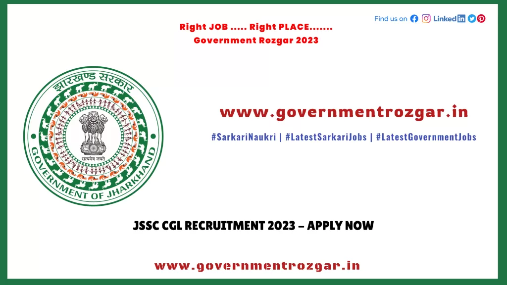 JSSC CGL Recruitment 2023 - Apply Now