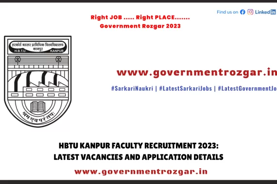 HBTU Kanpur Faculty Recruitment 2023