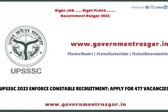 UPSSSC Enforcement Constable Vacancy 2023,
