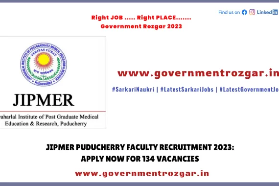 JIPMER Puducherry Faculty Recruitment 2023