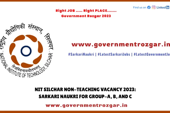 NIT Silchar Non-Teaching Vacancy 2023