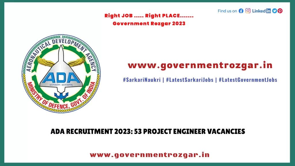 ADA Recruitment 2023: 53 Project Engineer Vacancies