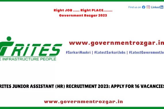 RITES Junior Assistant (HR) Recruitment 2023