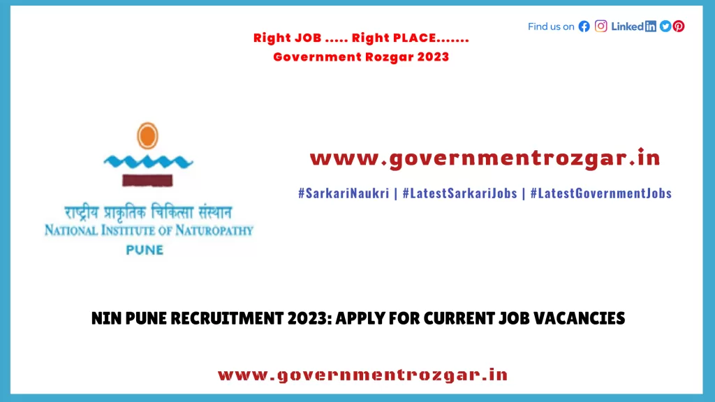 NIN Pune Recruitment 2023: Apply for Current Job Vacancies