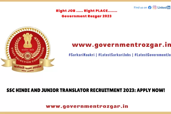 SSC Hindi and Junior Translator Recruitment 2023