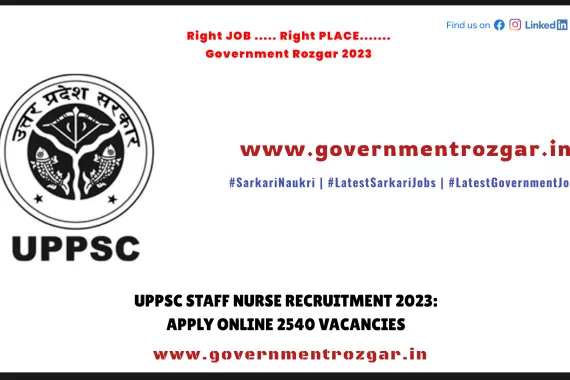 UPPSC Staff Nurse Recruitment 2023 notification has been released for 2540 vacancies. Candidates can apply online for the UPPSC Staff Nurse Vacancy by 21st September 2023 from the direct link shared here.