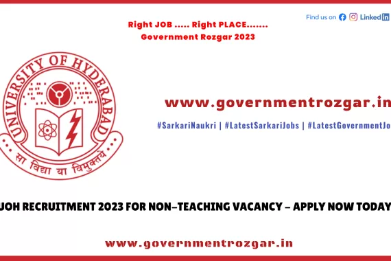 UoH Recruitment 2023, Non-Teaching Vacancy, Apply Now