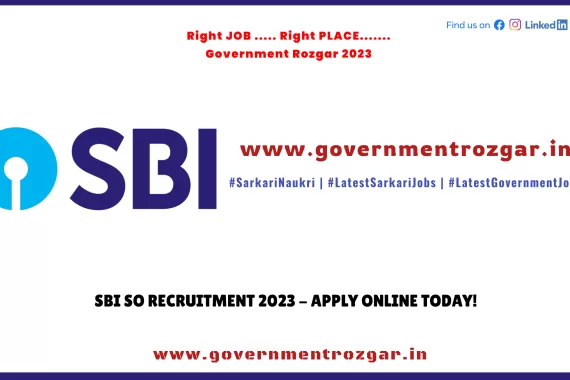 SBI SO Recruitment 2023 - Apply Online today! - Online Application Form