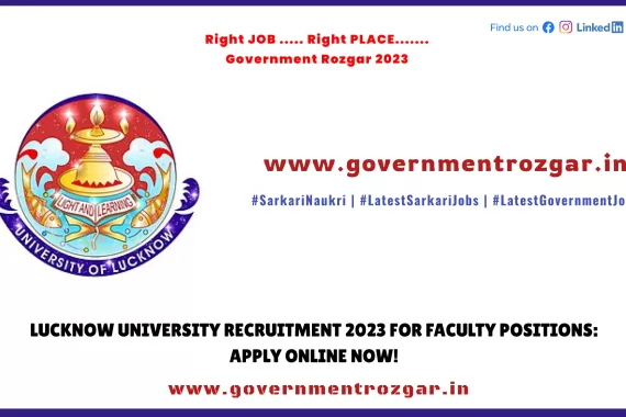 Lucknow University Faculty Recruitment 2023