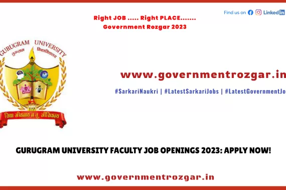 Gurugram University Faculty Recruitment 2023: Apply for Teaching Positions