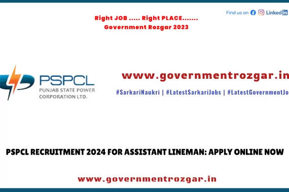 PSPCL Recruitment 2024 Assistant Lineman Apply Online Banner