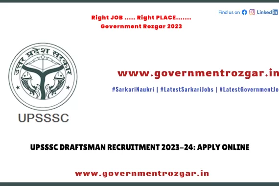 Image depicting UPSSSC Draftsman Recruitment 2023-24 online application process.