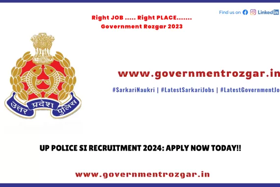 Image showcasing UP Police SI Recruitment 2024 application process.