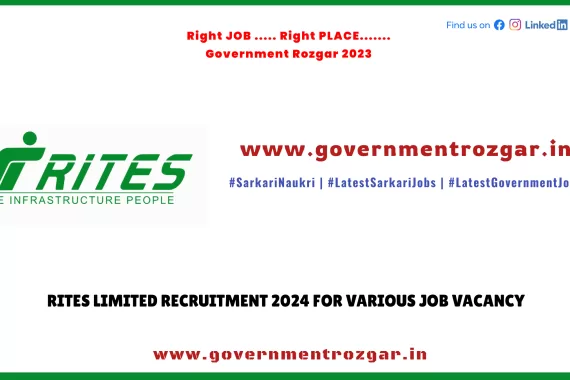 RITES Limited Recruitment 2024 Job Vacancy Announcement