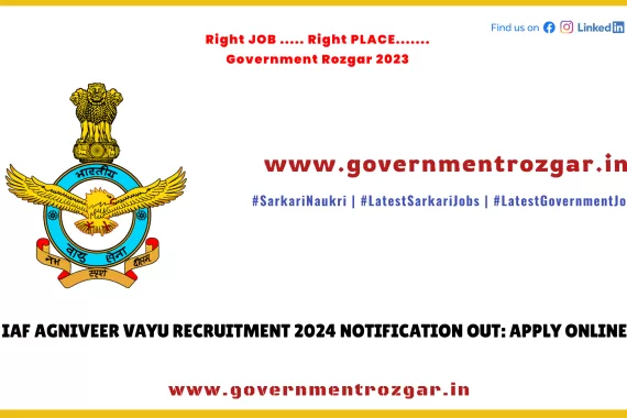 IAF Agniveer Vayu Recruitment 2024 - Apply Online