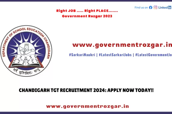 Chandigarh TGT Recruitment 2024 - Apply Today for 303 Vacancies