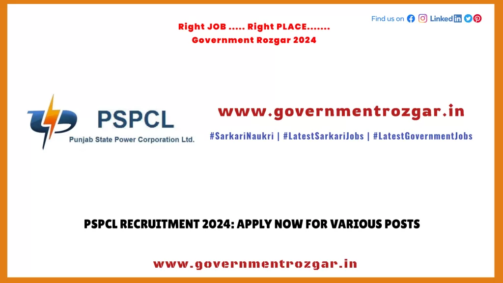 PSPCL Recruitment 2024: Apply Now for Various Posts