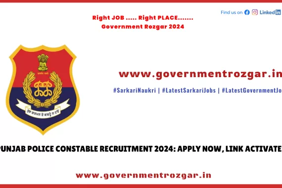 Punjab Police Constable Recruitment 2024: Apply Now, Link Activated