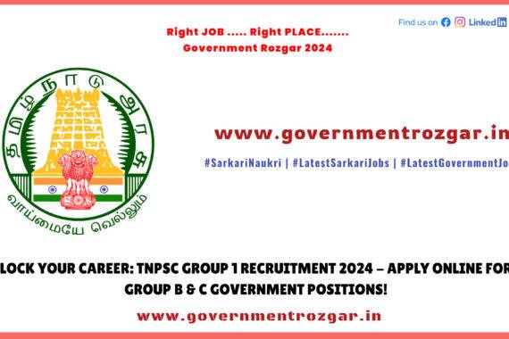 Career Growth Opportunity - Apply for TNPSC Group 1 Recruitment 2024 Today!