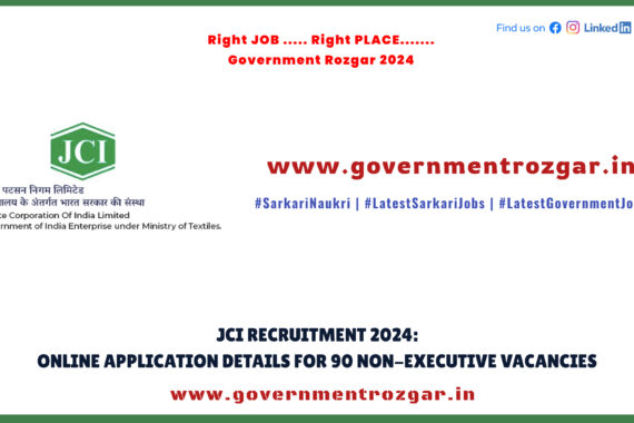 JCI Recruitment 2024 Online Application Process for Non-Executive Jobs