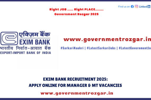 EXIM Bank Hiring: Apply Online for Management Trainee & Manager Vacancies Before April 15, 2025