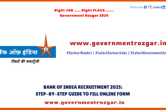 Bank of India Recruitment 2025 - Apply Online Step-by-Step Guide